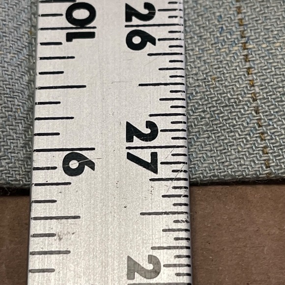 Vintage Talbots Women's Petite Sz 12 Plaid Light Blue Silk Lined Blazer Work - Picture 13 of 16